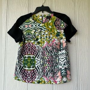 TOPSHOP Jungle Print Top